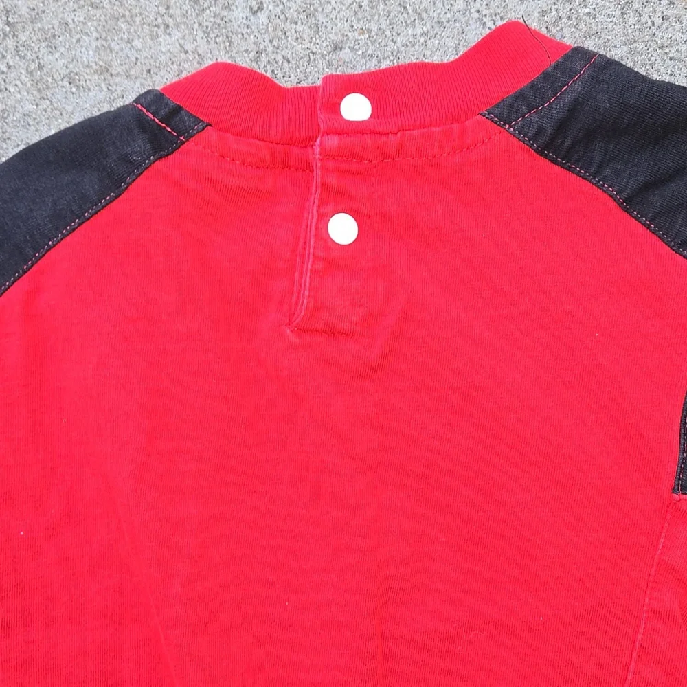 Vintage Starter Nebraska Huskers 6/9M Red Black Onesie
